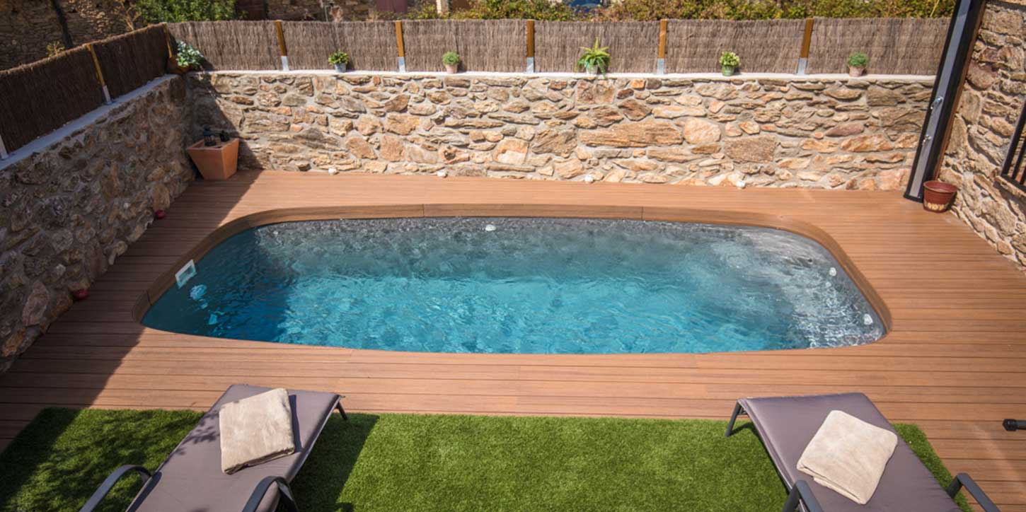 piscina de fibra de vidrio Hawai